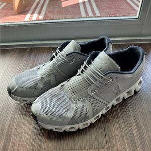 On Men Running Shoes Cloud 5 Glacier White